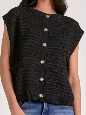 Knit Sweater Vest Top
